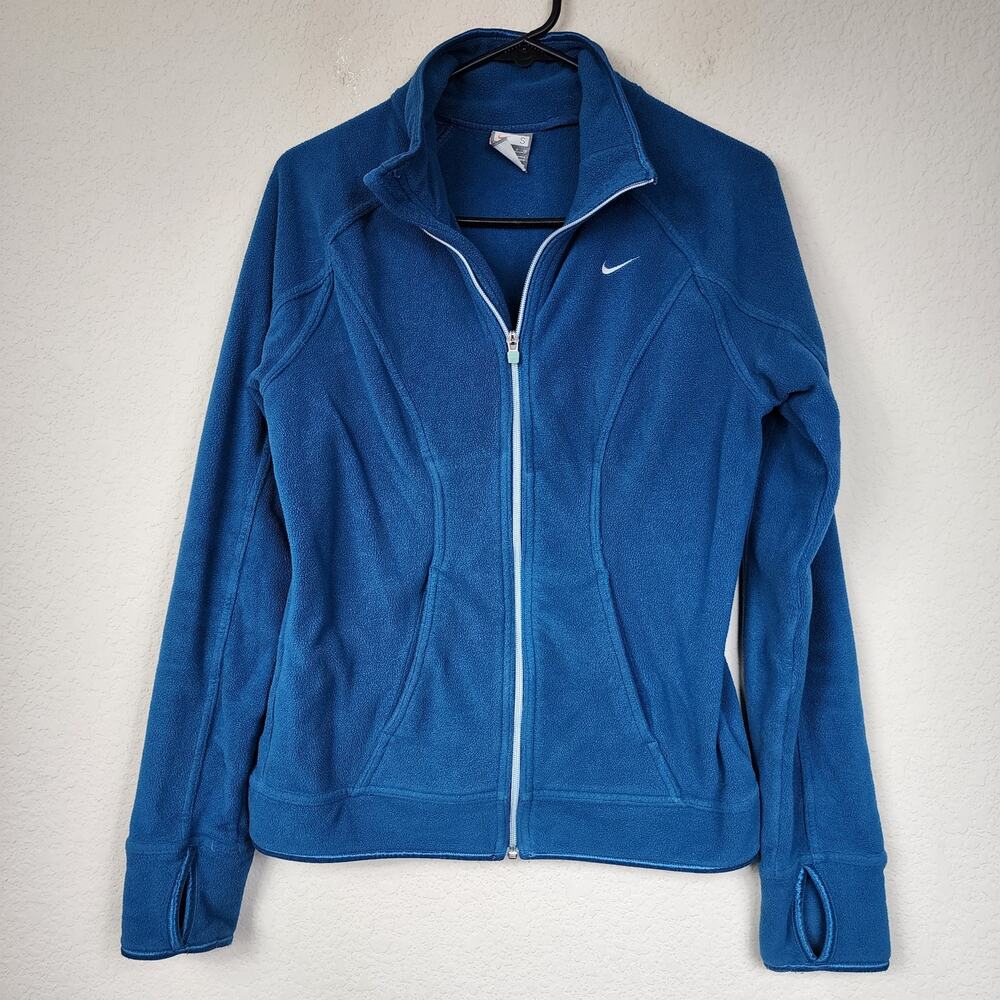 Nike Small Blue Long Sleeve Thumb Hole Jacket